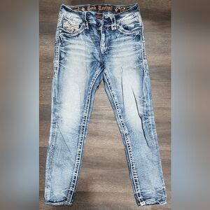 Rosewood Rock Revival Midrise Ankle Jeans